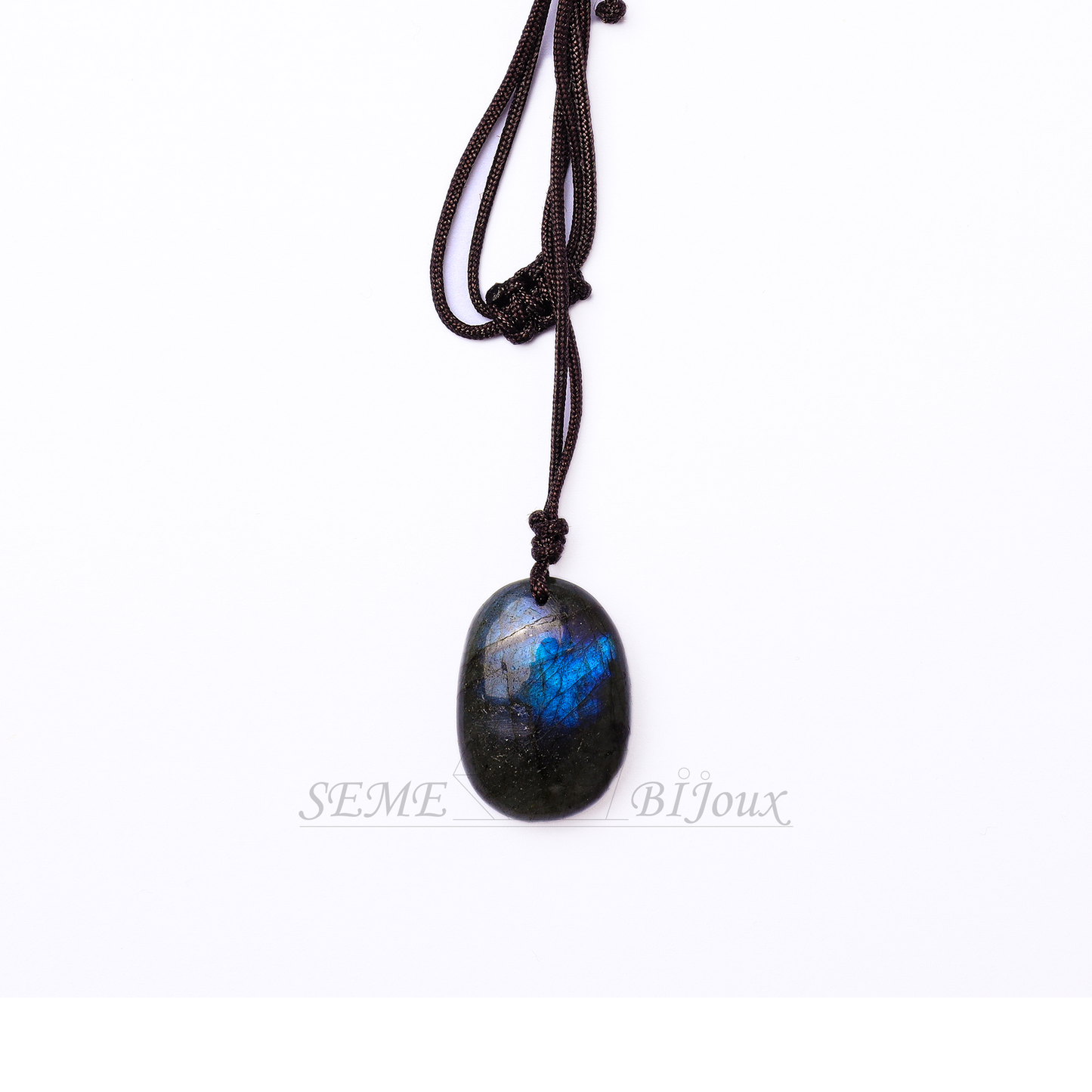 Pendentif en Labradorite naturelle bleue | Pierre de protection