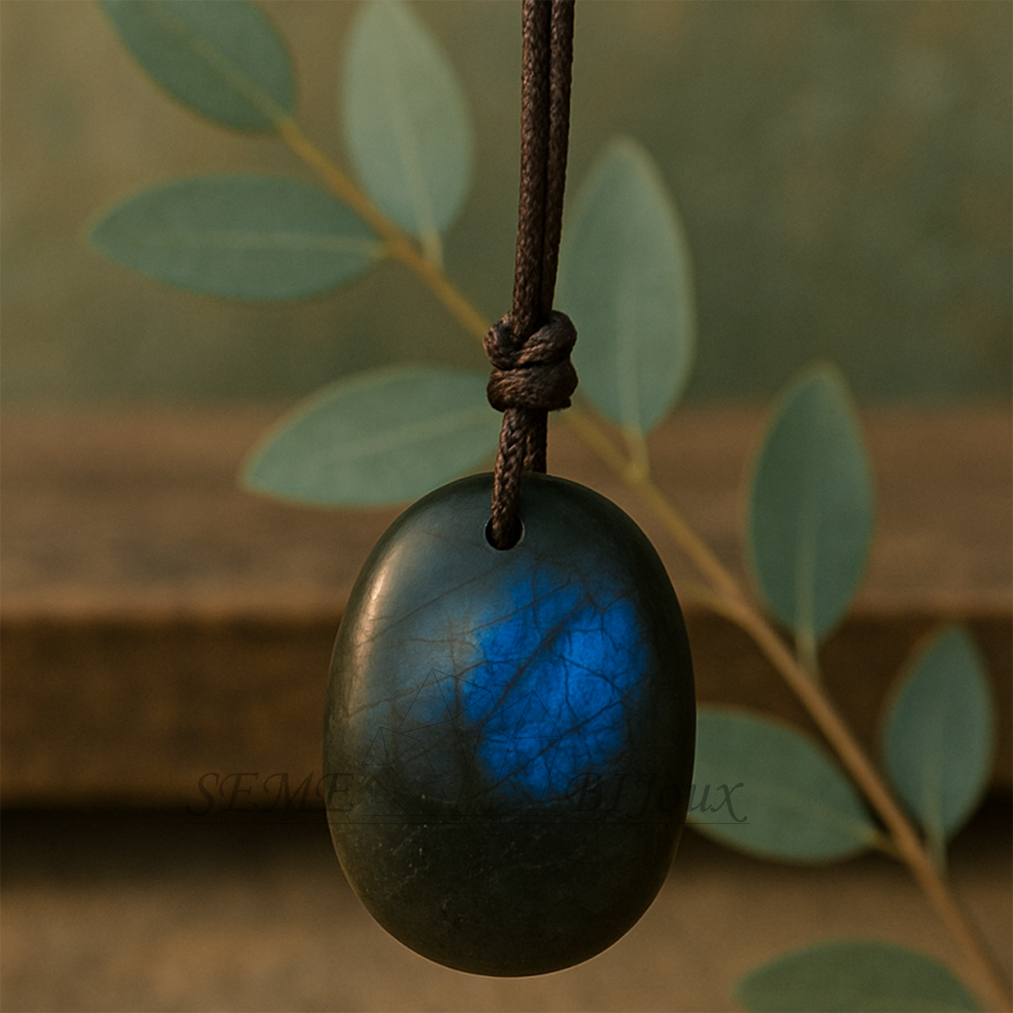 Pendentif en Labradorite naturelle bleue | Pierre de protection