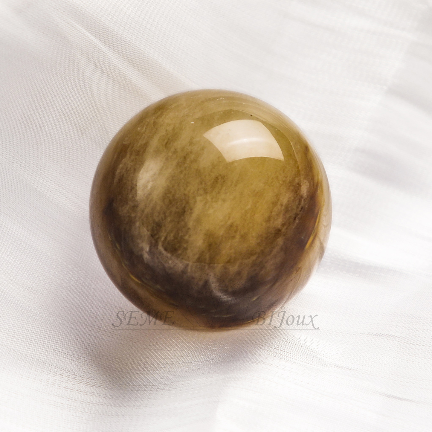 Sphères en Cristal Naturel 4cm | Sphère en Doré et Brun