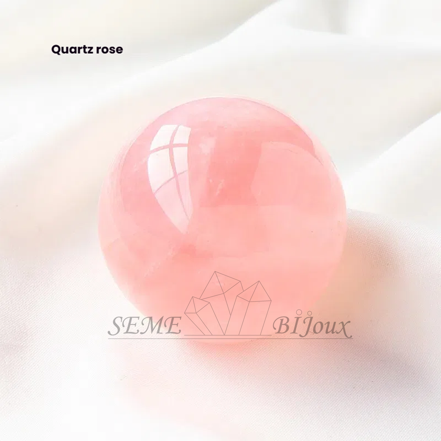 Sphères en Cristal Naturel 4cm | Sphère en Quartz Rose