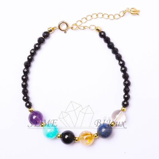 Bracelet astrologique Verseau – Pierre d'innovation et d'harmonie – Signe du Zodiaque