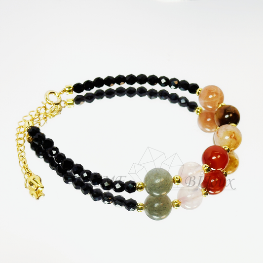 Bracelet astrologique Lion – Pierre de confiance et rayonnement personnel – Signe du Zodiaque