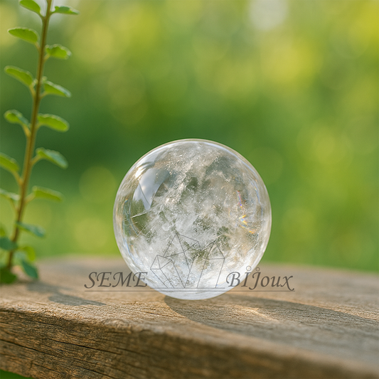 Sphères en Cristal Naturel 4cm |  Sphère en cristal de roche