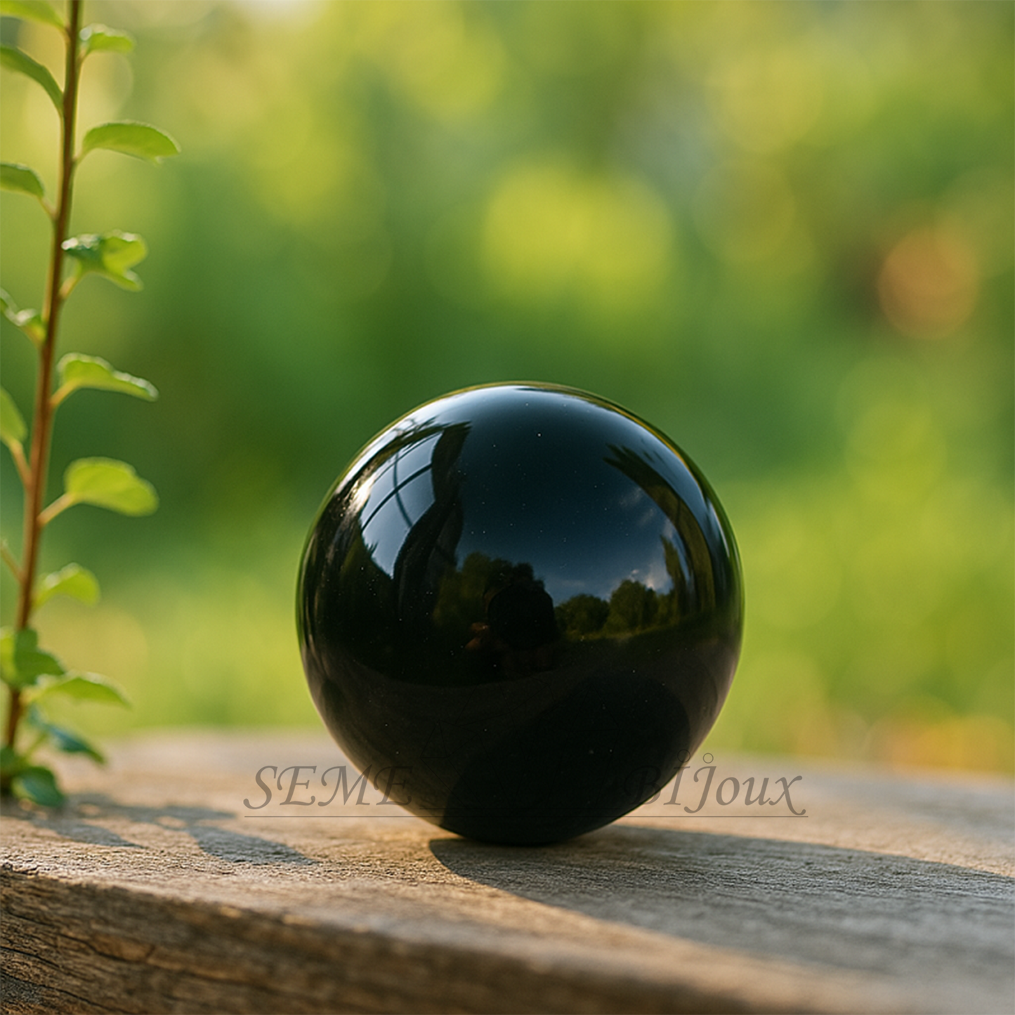 Sphères en Cristal Naturel 4cm | Sphère en Obsidienne Noire